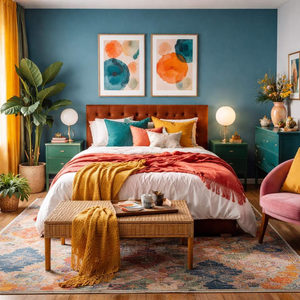 Colorful Bedroom Ideas for Adults