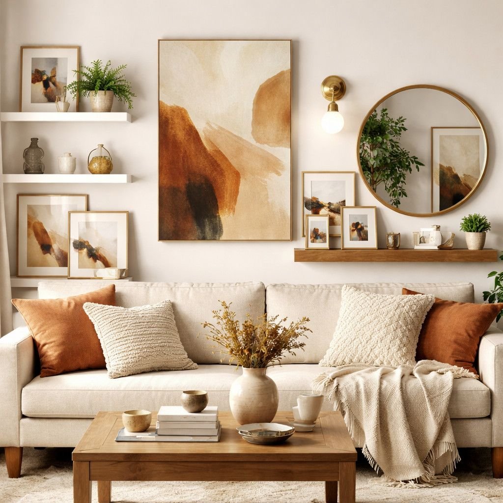 Wall Decor Ideas Above the Sofa