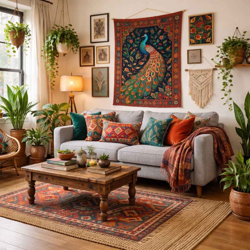 Colorful Boho Living Room Ideas You'll Love